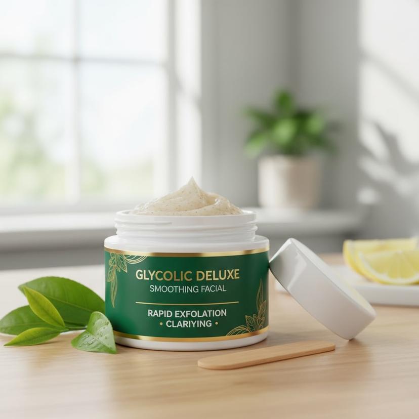 Glycolic Deluxe Smoothing Facial - Rapid exfoliation and clarifying