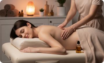 Maternity Massage - with our medically tested pregnancy massage pillow system